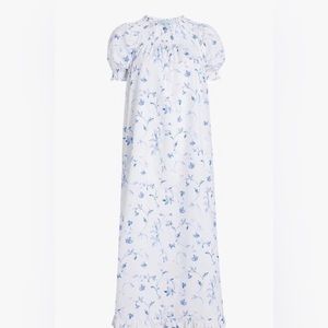 Hill house nap dress in blue botanical